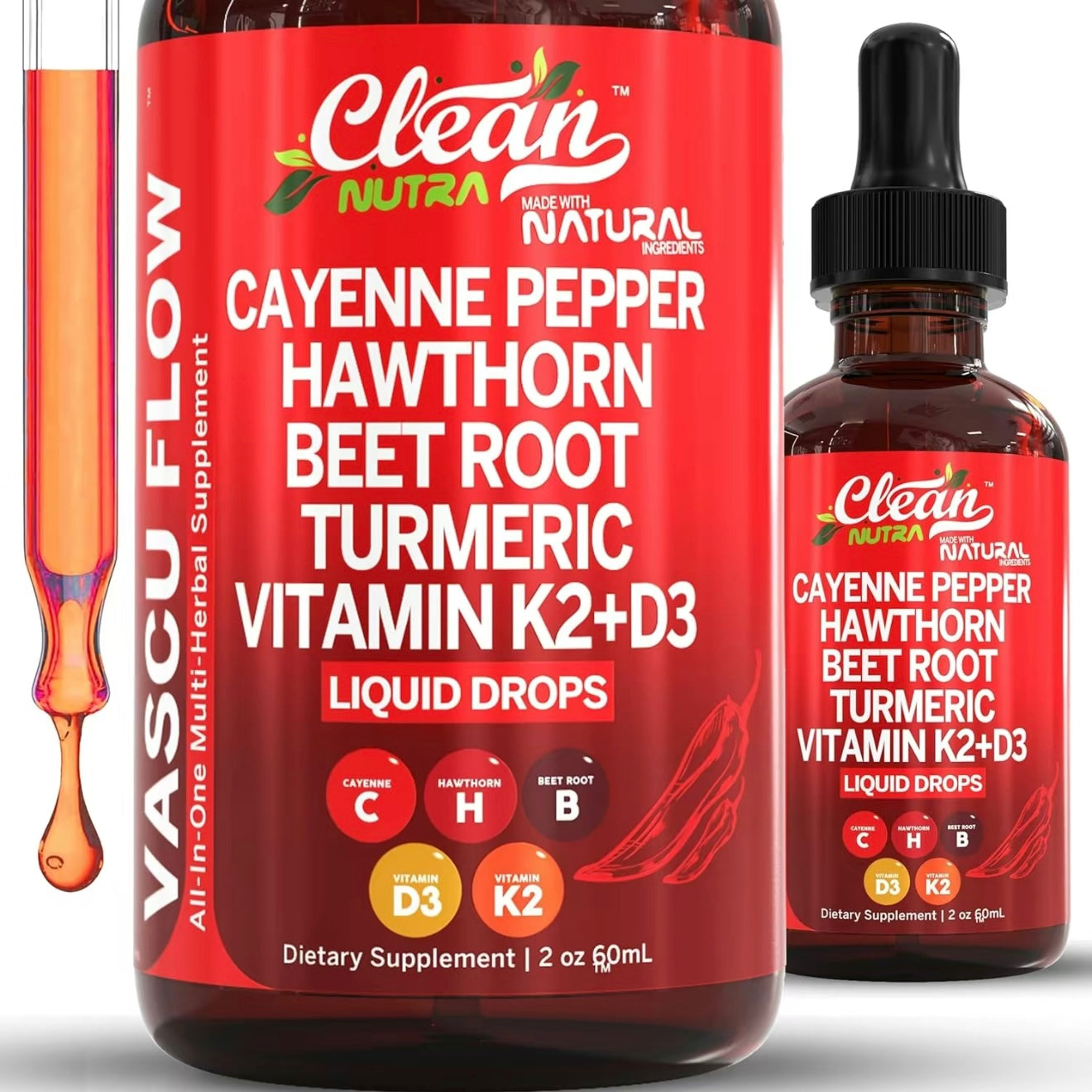 Cayenne Pepper Supplement Liquid Drops