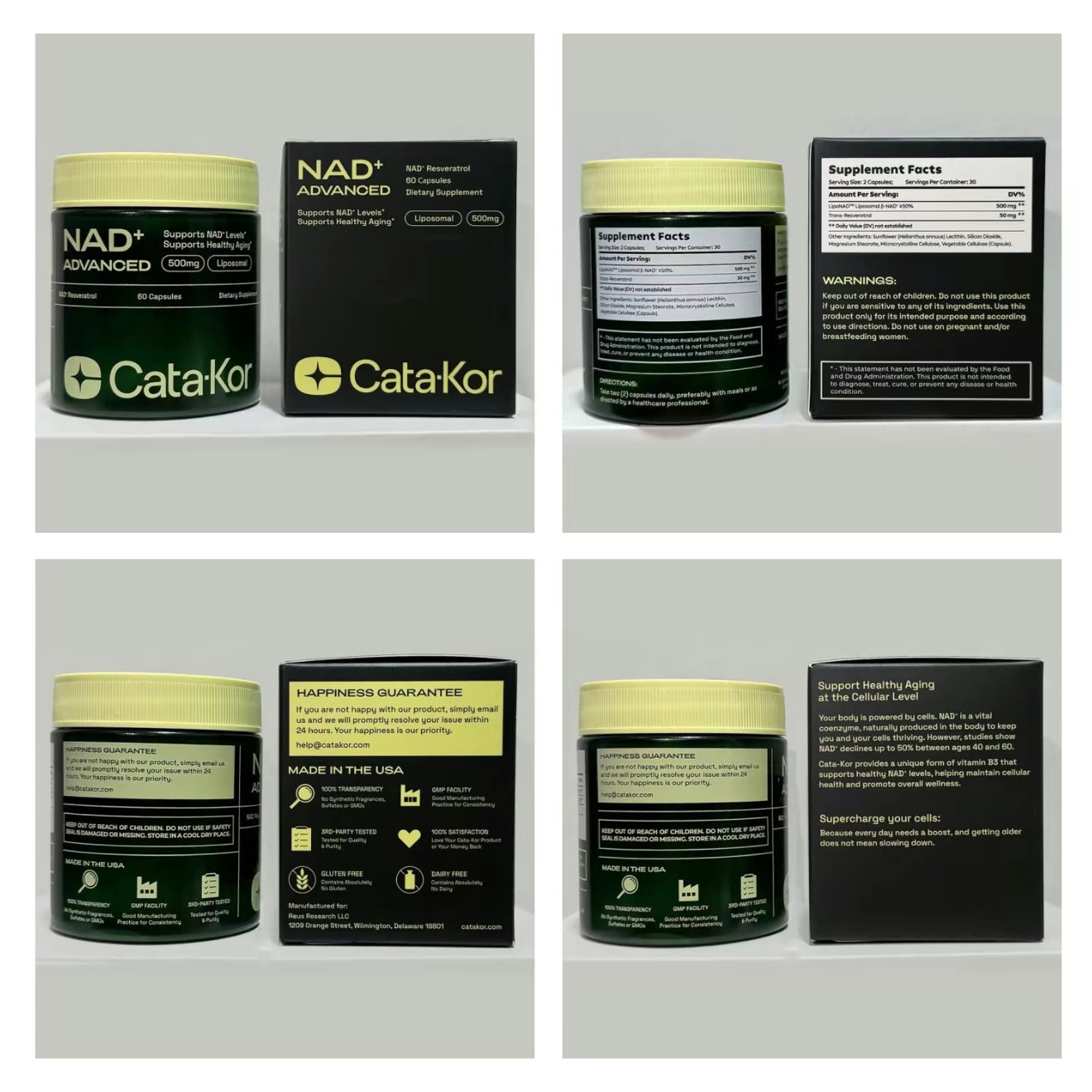 Nad+ Advanced - 60 Capsules Dietary Supplement